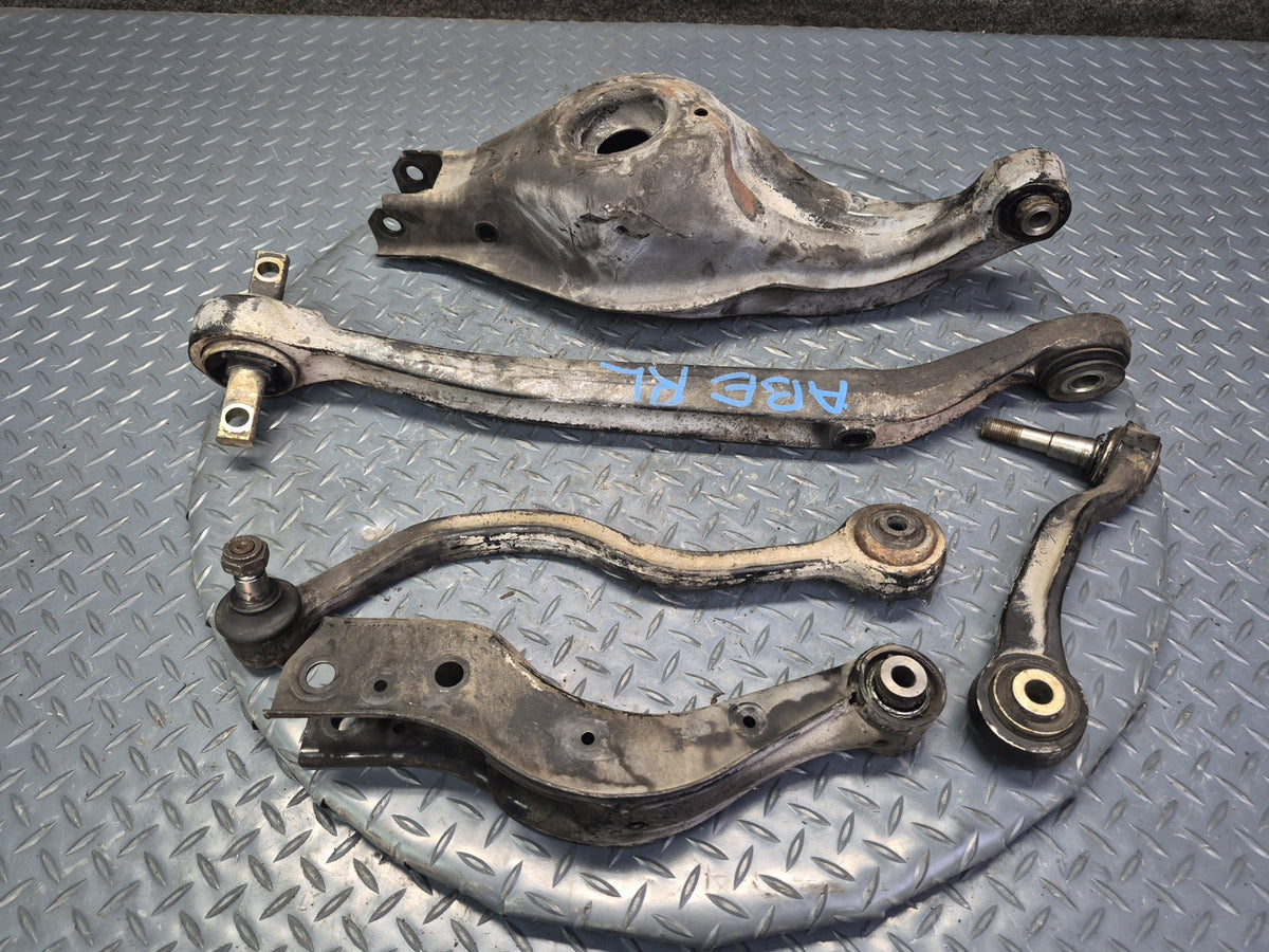 1994-1997 BMW E31 840Ci Rear Left Upper & Lower Control Arm Set of 5 Damaged