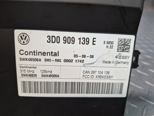 08-10 Porsche Cayenne 957 Immobilizer Theft Locking Control Module 3D0909139E