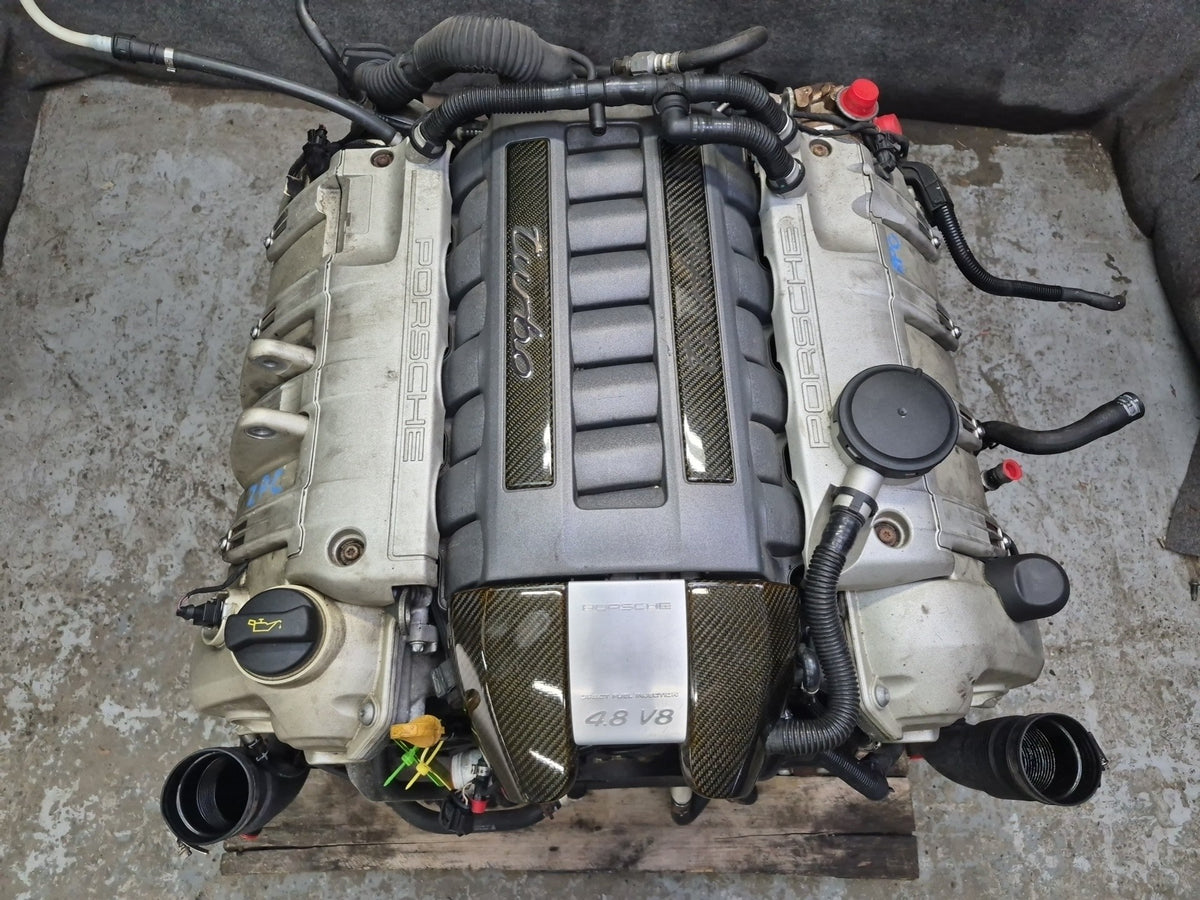 09-10 Porsche Cayenne 957 4.8L M48.51 VIN C 5th Digit Engine Motor w Turbos 160k
