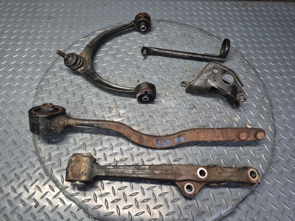 98-00 Lexus UCF20L LS400 Set of 5 Front Right Upper & Lower Control Arm OEM