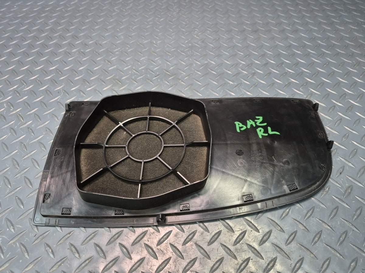 03-08 BMW E85 Z4 Rear Left Lateral Panel Speaker Cover Black Damaged