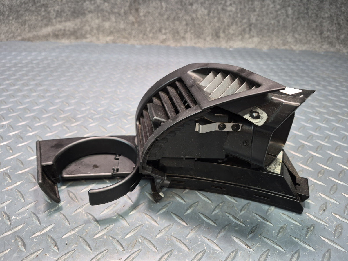03-08 BMW E86 E85 Z4 Dash Left Air Vent Grille w CUP Holder Black 6917905 OEM