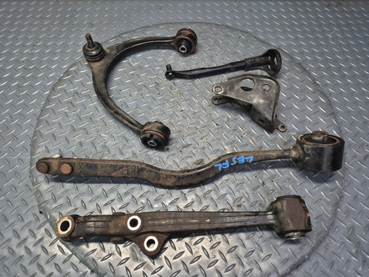 98-00 Lexus UCF20L LS400 Set of 5 Front Left Upper & Lower Control Arm OEM