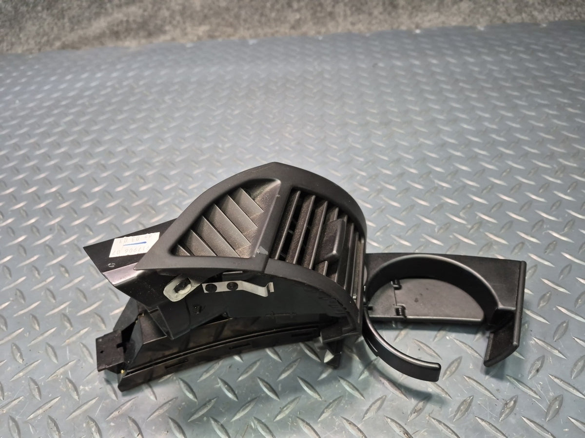 03-08 BMW E86 E85 Z4 Dash Right Air Vent Grille w CUP Holder Black 6917906 OEM