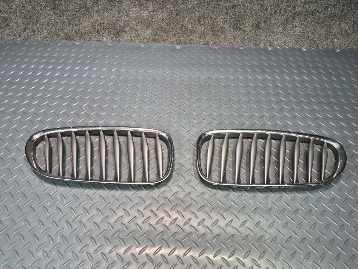 03-08 BMW E85 Z4 Set of 2 Front Left & Right Bumper Kidney Grille OEM