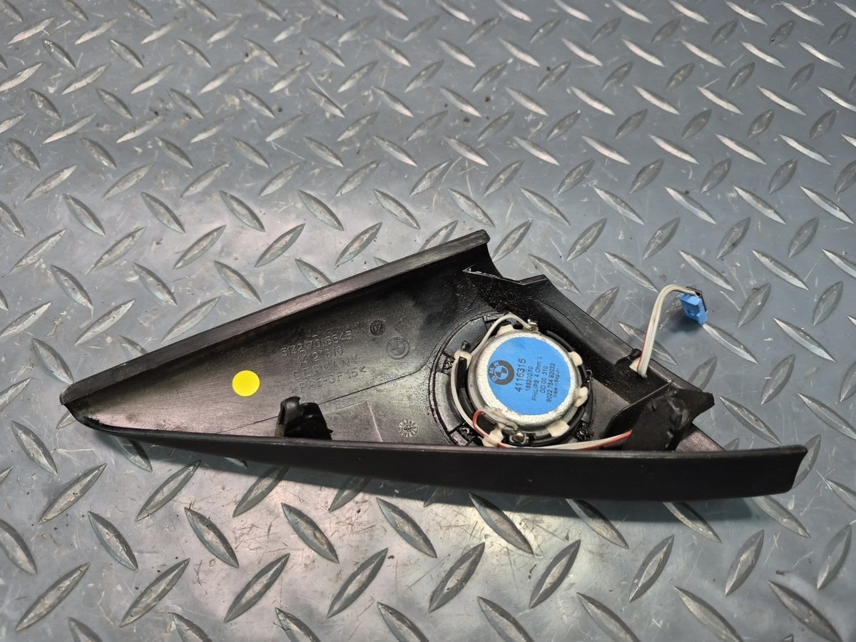 03-08 BMW E85 Z4 Left Door Corner TOP Hi-fi Tweeter Speaker w Trim OEM