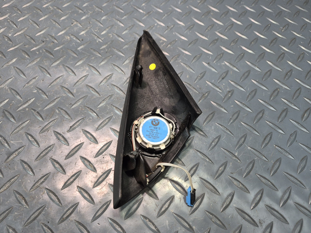 03-08 BMW E85 Z4 Left Door Corner TOP Hi-fi Tweeter Speaker w Trim OEM