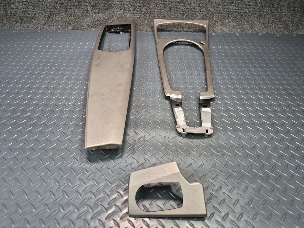 03-05 BMW E85 Z4 Set of 3 Left Right Dashboard Center Console Trim Aluminum OEM