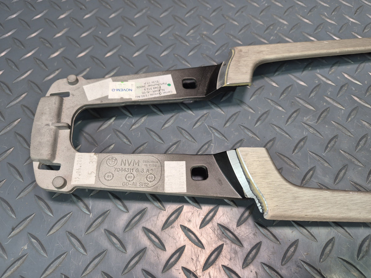 03-05 BMW E85 Z4 Set of 3 Left Right Dashboard Center Console Trim Aluminum OEM