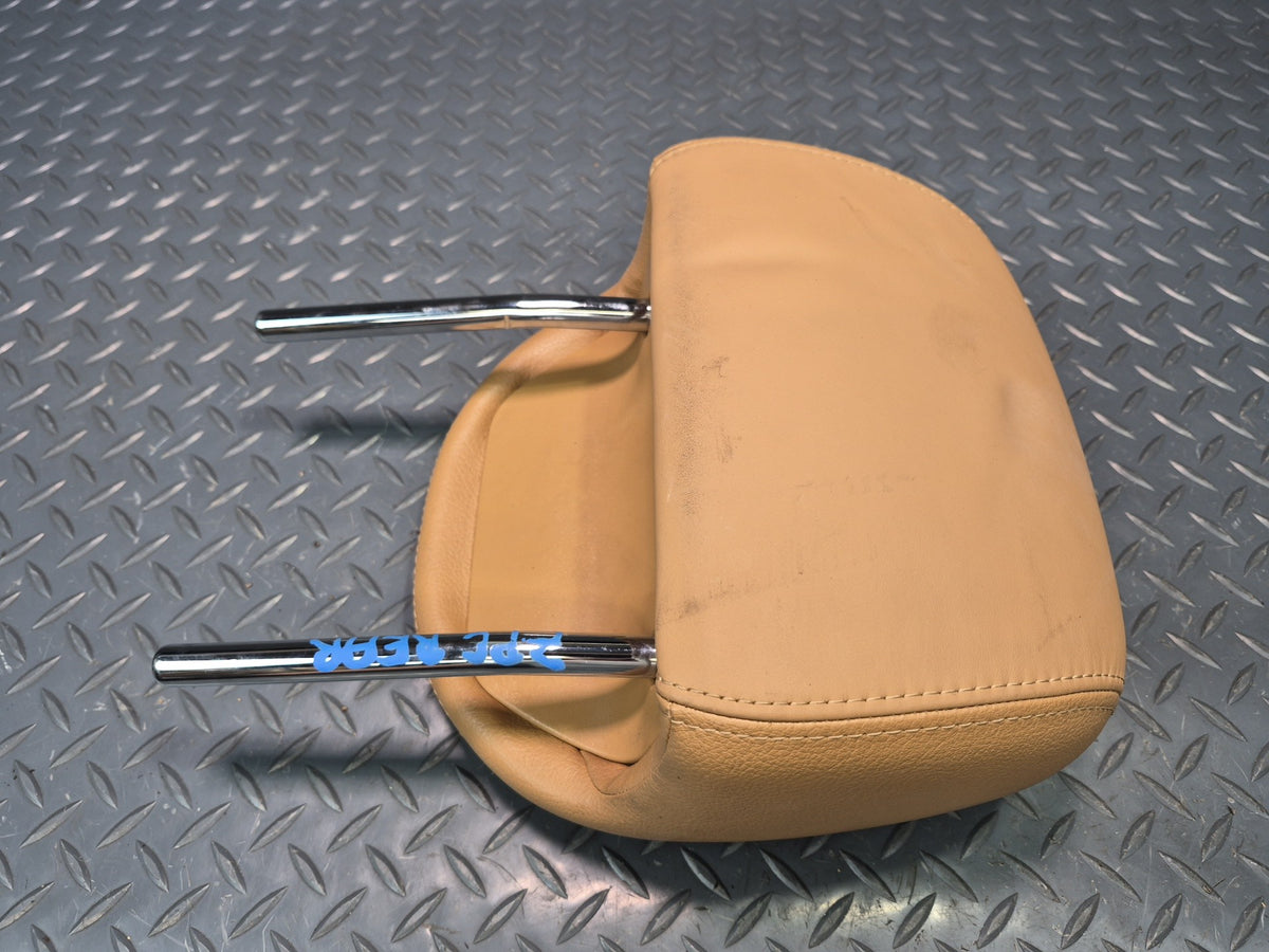 2003-2010 Porsche Cayenne 957 Rear Left Center Right Seat Leather Headrest Set