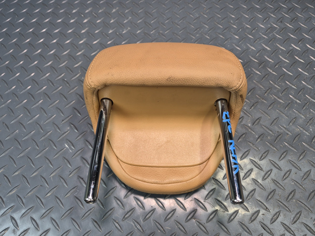 2003-2010 Porsche Cayenne 957 Rear Left Center Right Seat Leather Headrest Set