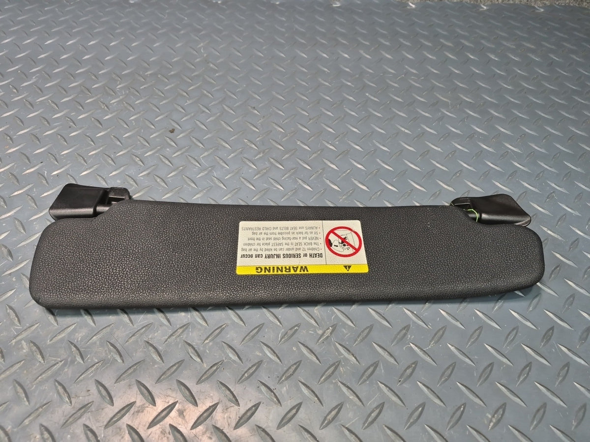 03-08 BMW E85 Z4 Roadster Set of 2 Front Left & Right Sun Visor Black OEM