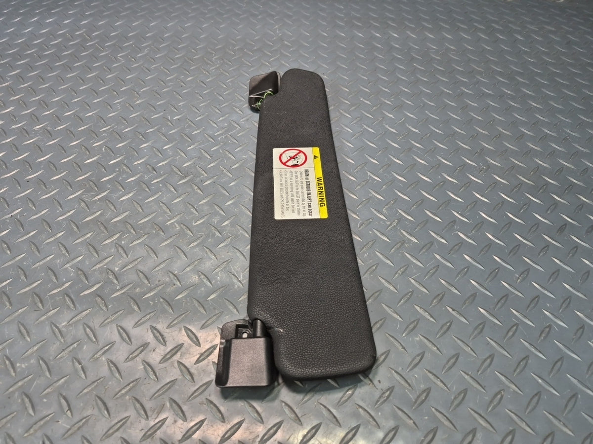 03-08 BMW E85 Z4 Roadster Set of 2 Front Left & Right Sun Visor Black OEM