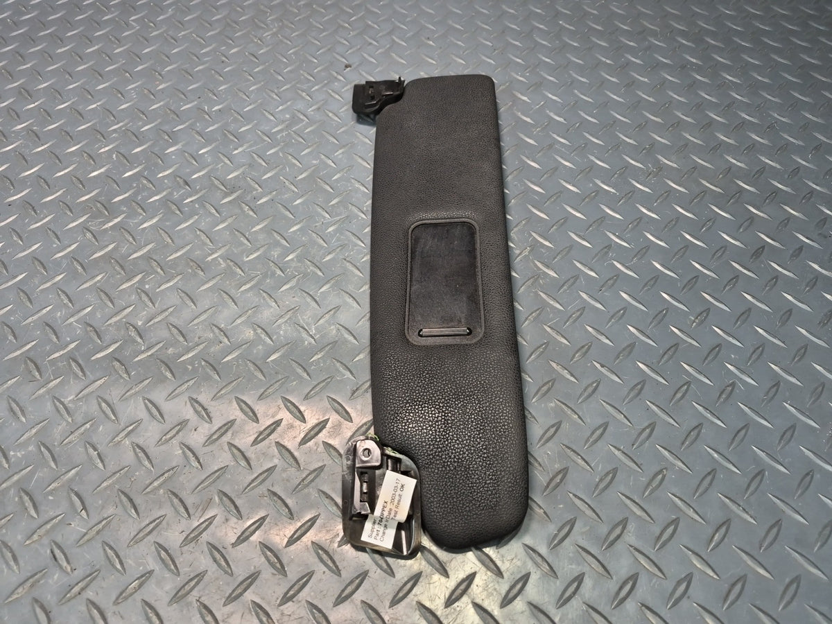 03-08 BMW E85 Z4 Roadster Set of 2 Front Left & Right Sun Visor Black OEM