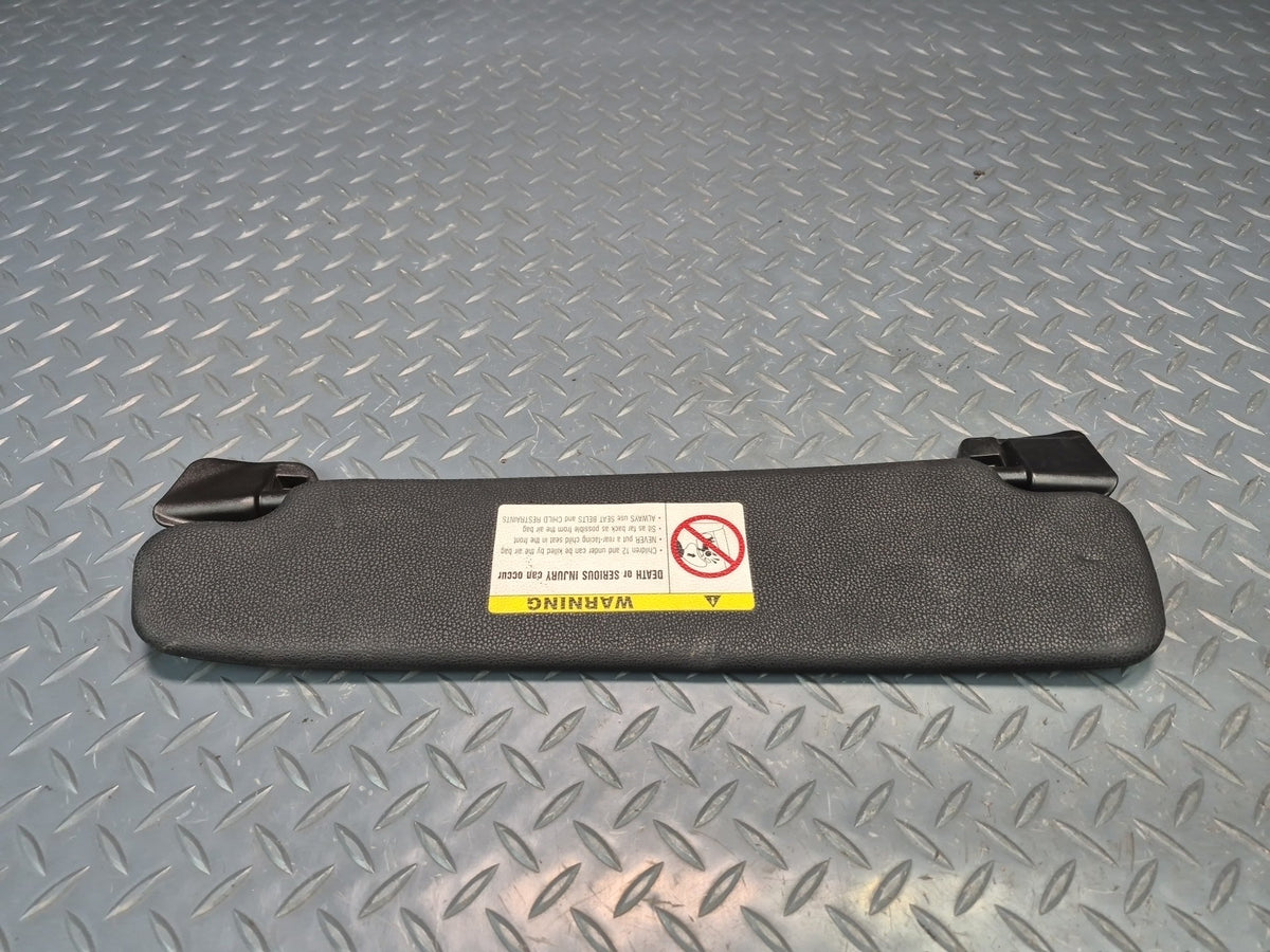 03-08 BMW E85 Z4 Roadster Set of 2 Front Left & Right Sun Visor Black OEM