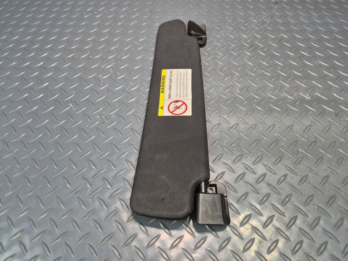 03-08 BMW E85 Z4 Roadster Set of 2 Front Left & Right Sun Visor Black OEM