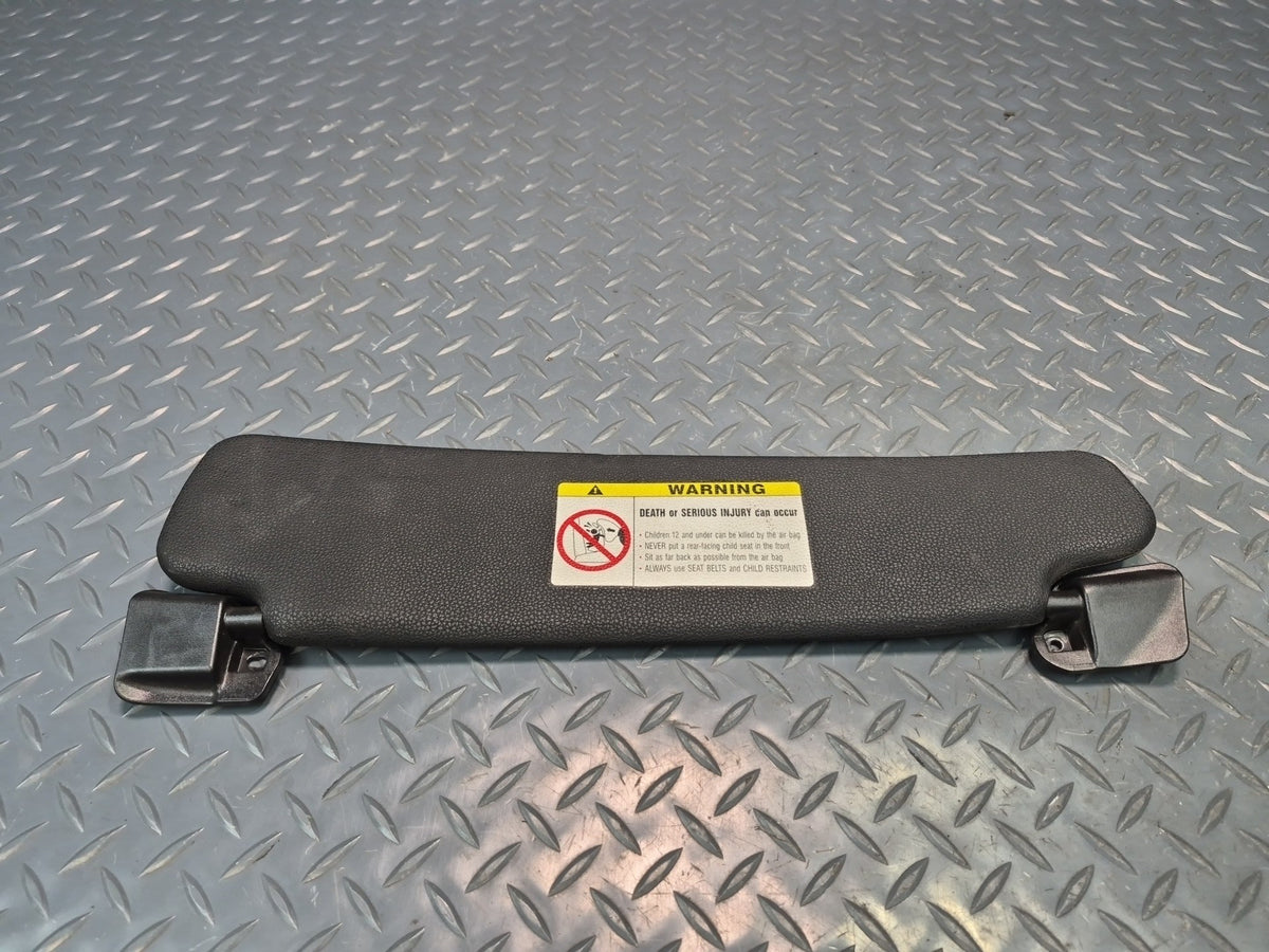 03-08 BMW E85 Z4 Roadster Set of 2 Front Left & Right Sun Visor Black OEM