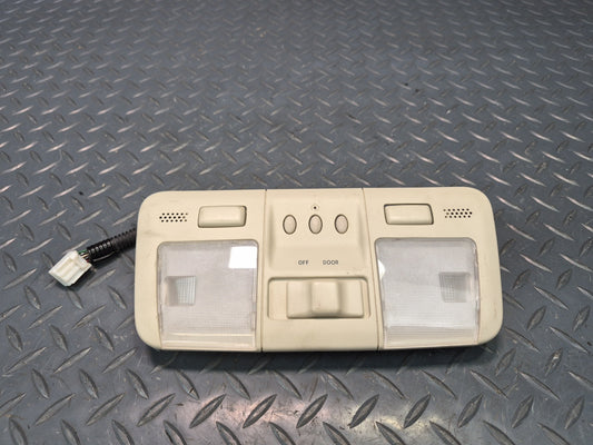02-10 Lexus UZZ40 SC430 Overhead Console Dome Reading Light Homelink Beige OEM