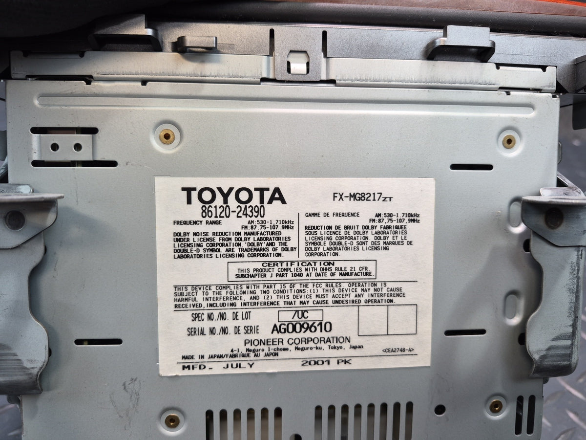 02-03 Lexus UZZ40L SC430 Cassette Radio CD Player Receiver Head Unit OEM