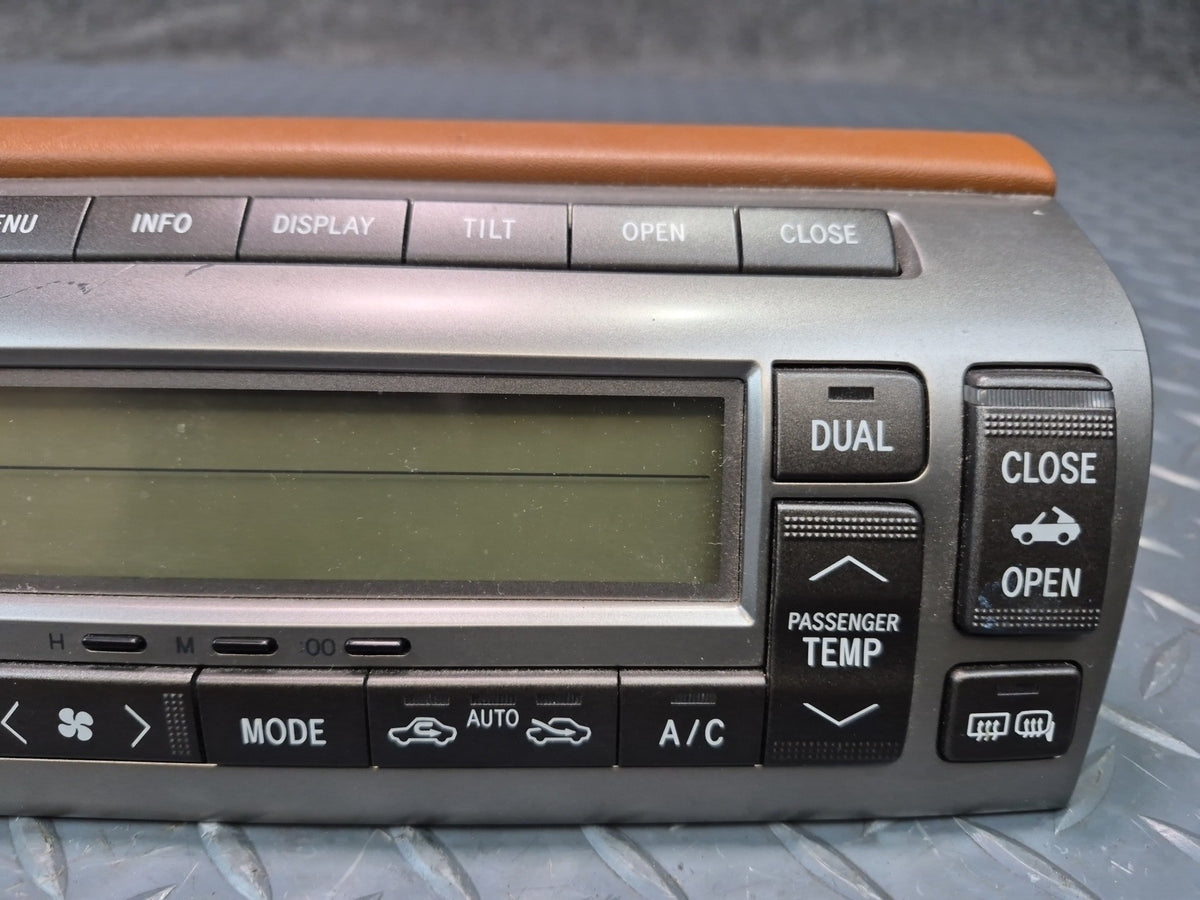 02-08 Lexus UZZ40L SC430 A/C Heater Climate Control Switch Panel 55900-24260 OEM