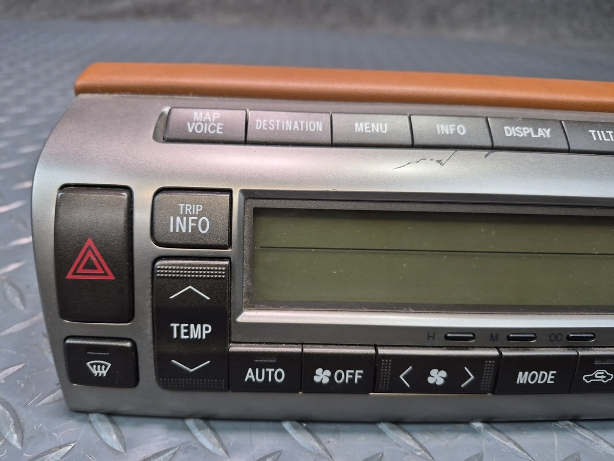 02-08 Lexus UZZ40L SC430 A/C Heater Climate Control Switch Panel 55900-24260 OEM