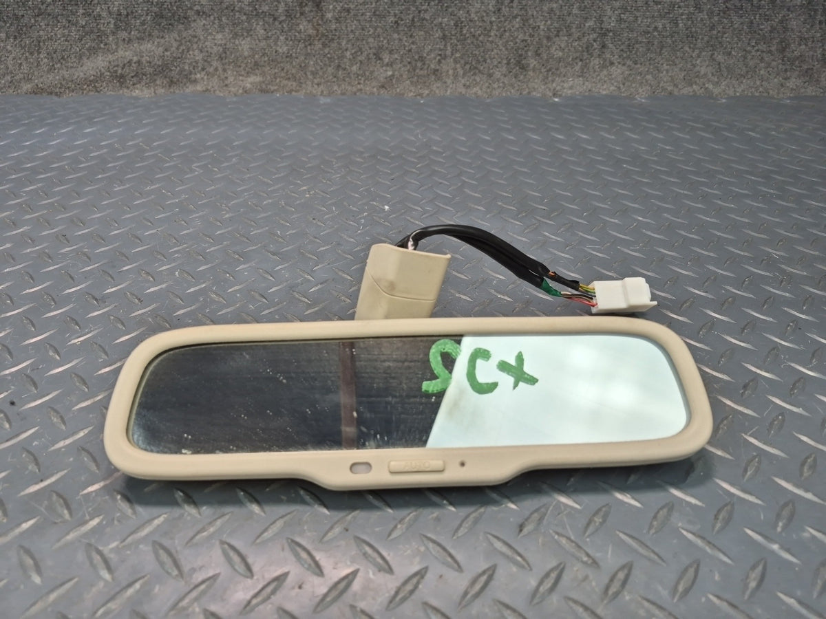 02-10 Lexus UZZ40L SC430 Auto Dimming Interior Rear View Mirror OEM Damaged