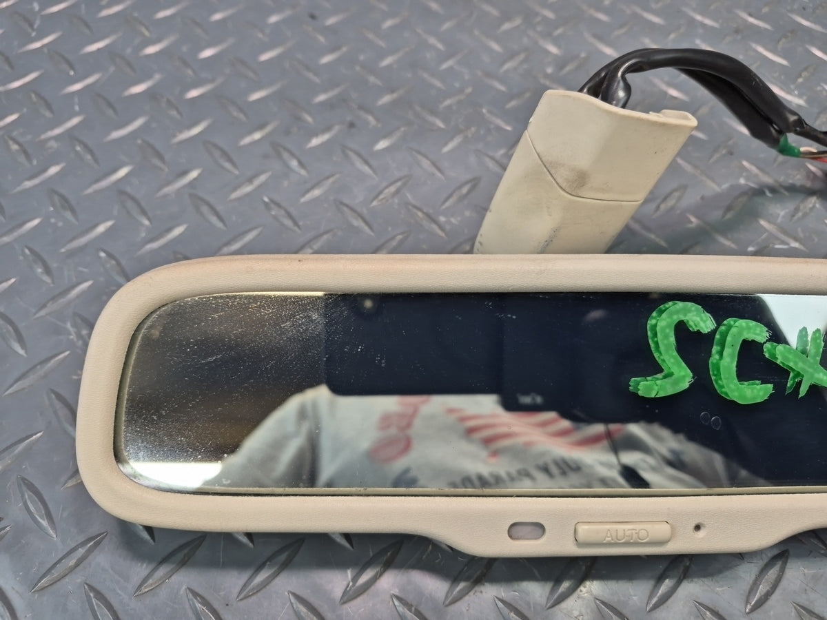 02-10 Lexus UZZ40L SC430 Auto Dimming Interior Rear View Mirror OEM Damaged