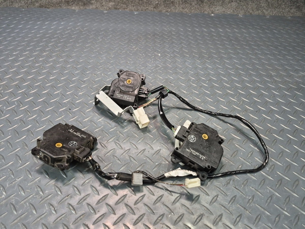 02-10 Lexus SC430 Set of 5 A/C Heater Flap Door Actuator Motor w Wiring OEM