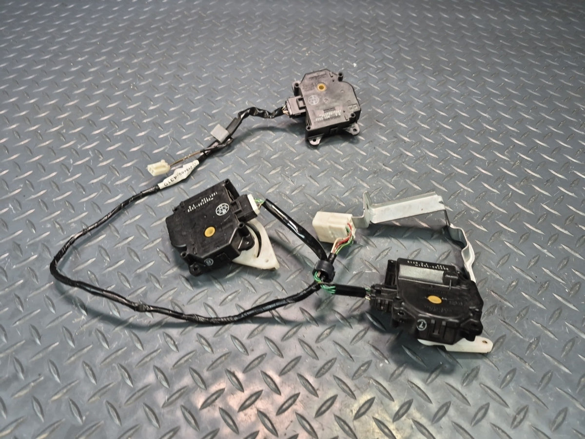 02-10 Lexus SC430 Set of 5 A/C Heater Flap Door Actuator Motor w Wiring OEM