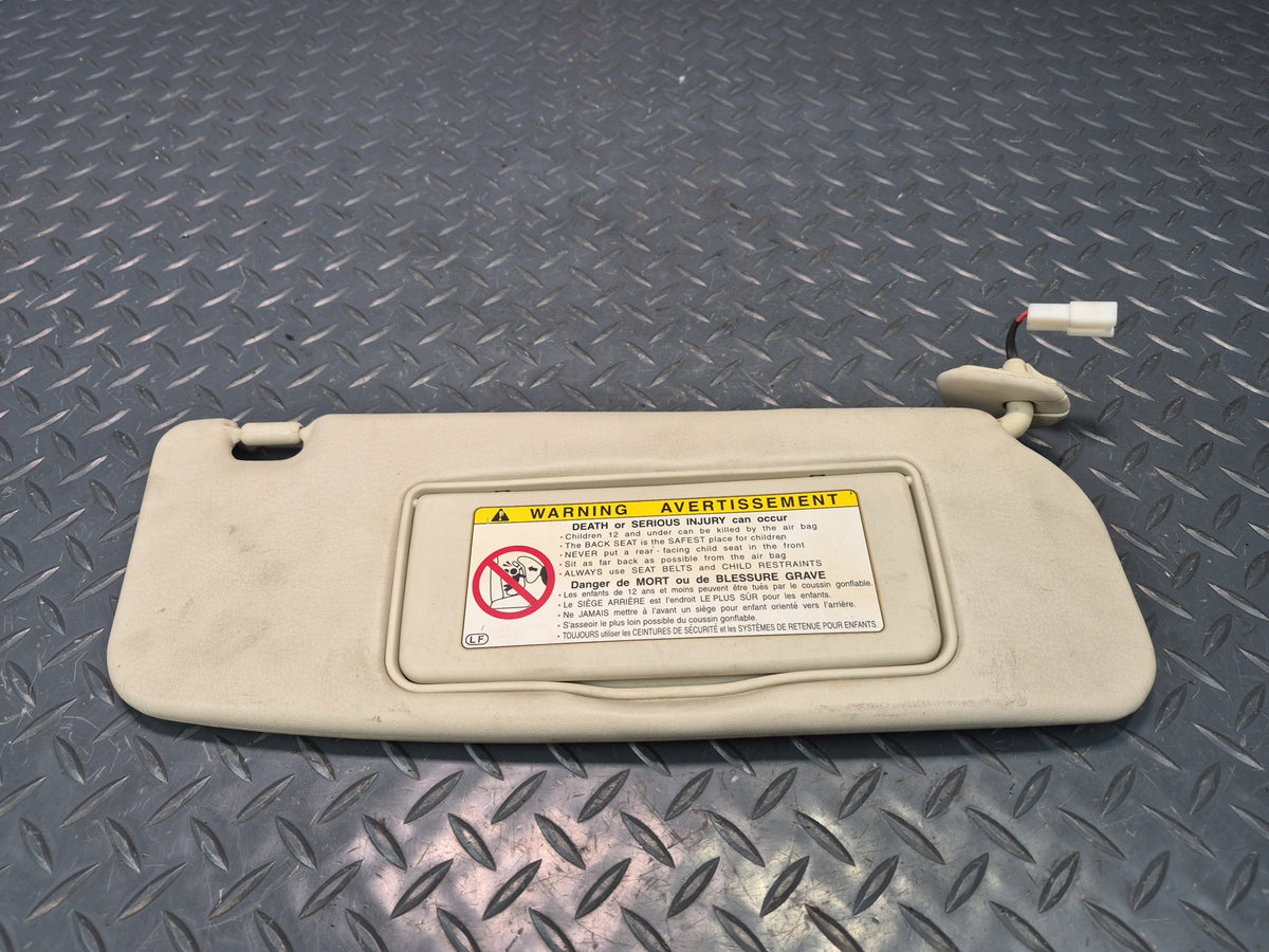 02-05 Lexus UZZ40L SC430 Set of 2 Front Left & Right Sun Visor OEM