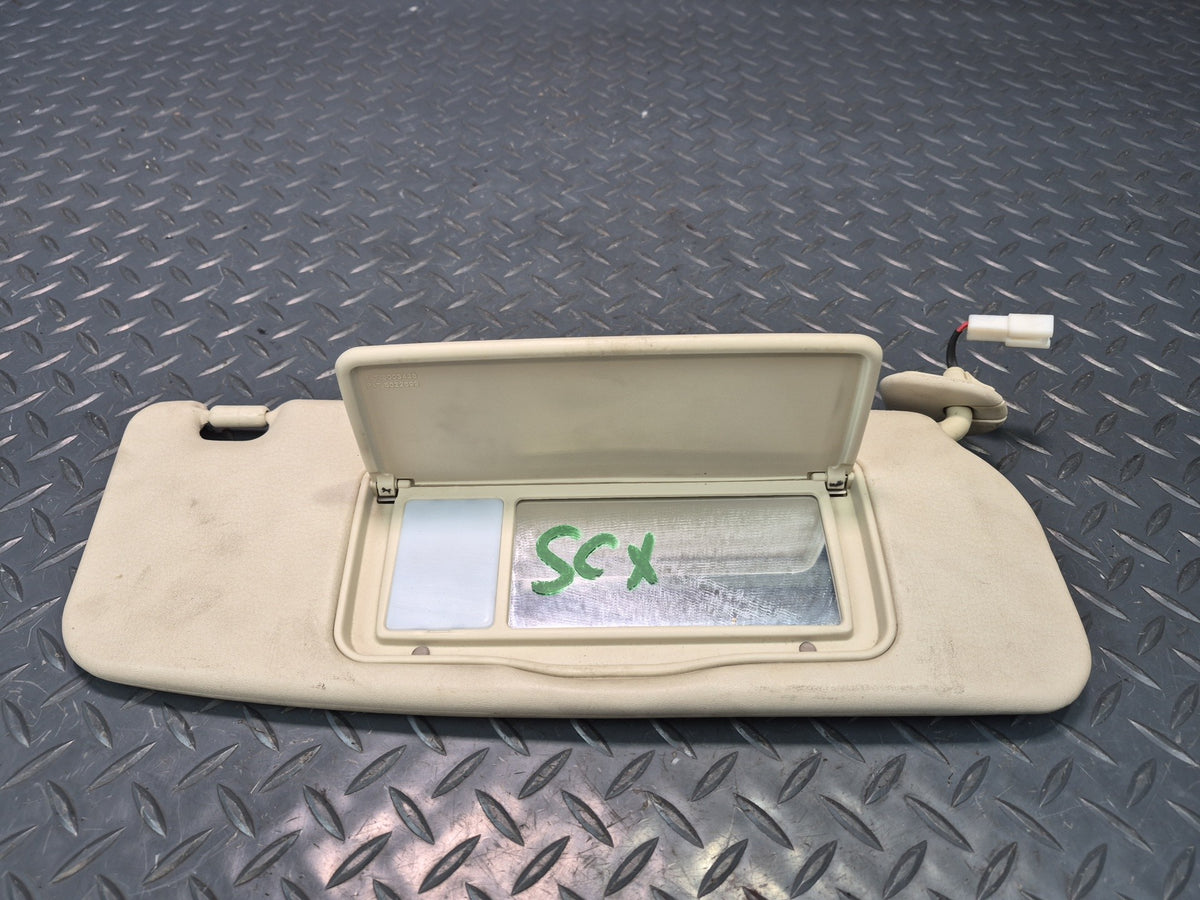 02-05 Lexus UZZ40L SC430 Set of 2 Front Left & Right Sun Visor OEM