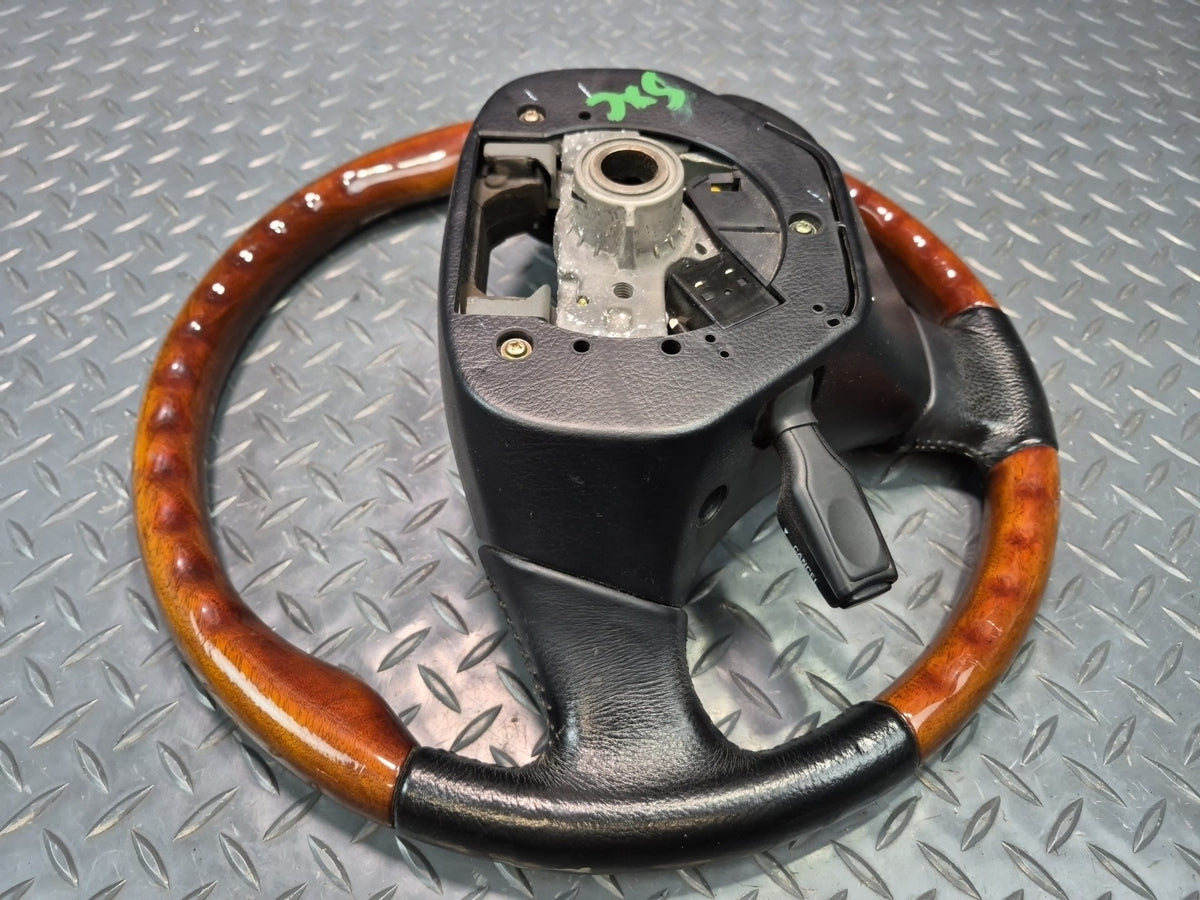 02-06 Lexus UZZ40L SC430 Leather Wood Steering Wheel w Radio & Cruise Switch OEM