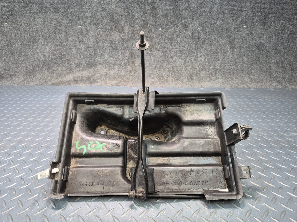02-10 Lexus UZZ40L SC430 Battery Tray Holder Support Bracket 74431-24030 OEM