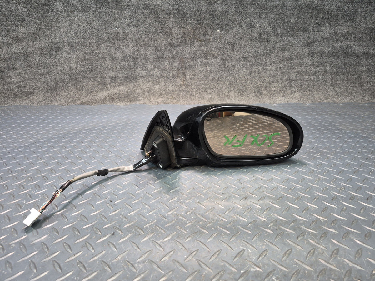 02-05 Lexus SC430 Right Door Exterior Side View Heated Mirror Black OEM