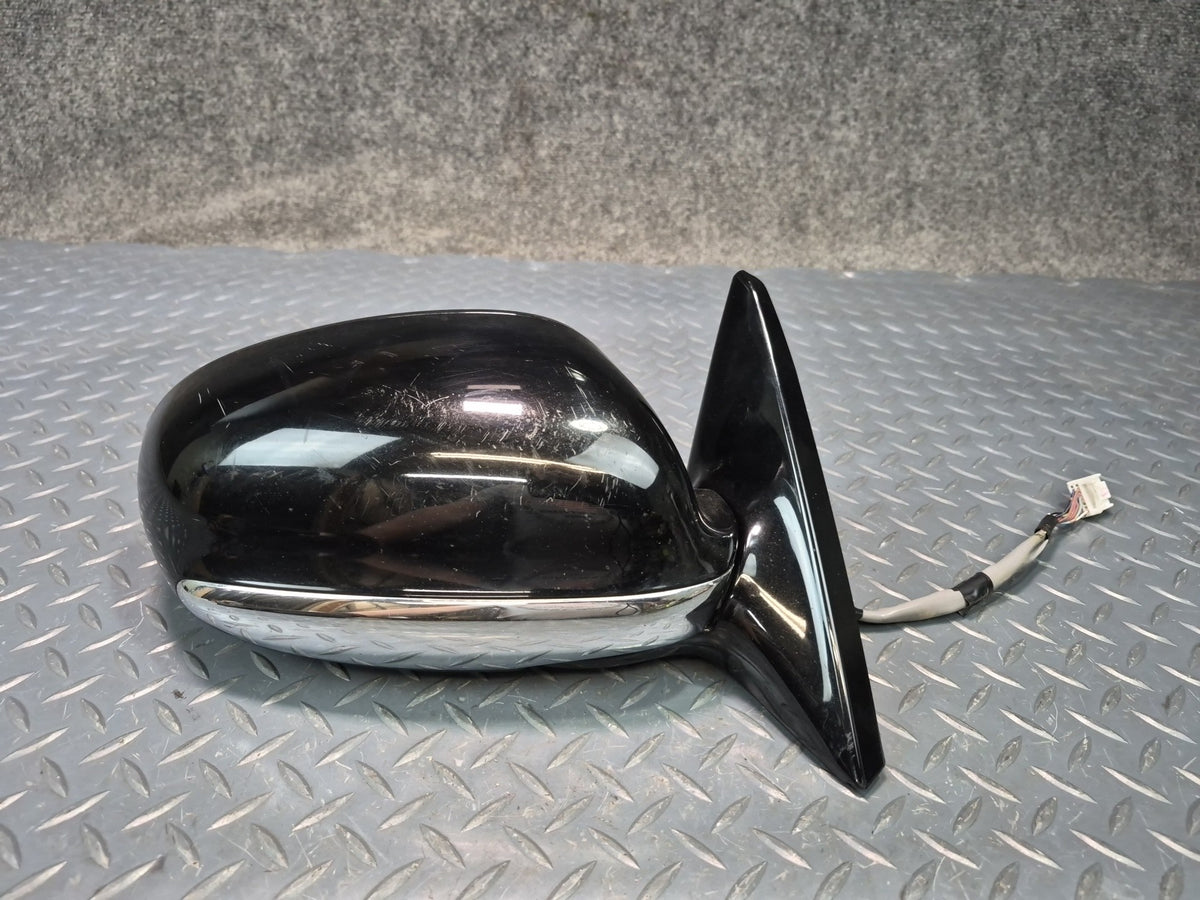 02-05 Lexus SC430 Right Door Exterior Side View Heated Mirror Black OEM
