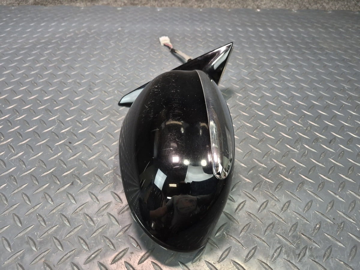 02-05 Lexus SC430 Right Door Exterior Side View Heated Mirror Black OEM