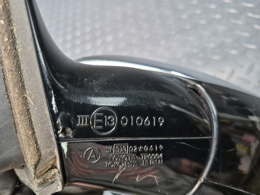 02-08 Lexus SC430 Left Door Exterior Side View Heated Mirror Black OEM