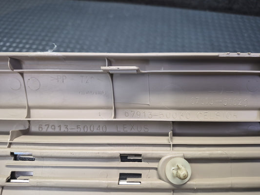 98-00 Lexus LS400 Set of 4 Front & Rear Door Scuff Sill Plate Trim Panel OEM
