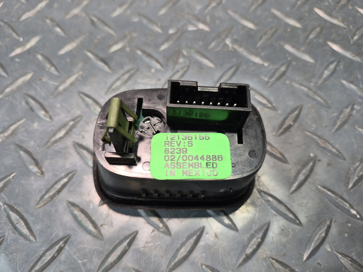 97-04 Chevrolet Corvette C5 Fog Light Trunk Release Switch Button 12135155 OEM