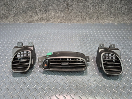 97-04 Chevrolet Corvette C5 Set of 3 Dash Front Left & Right Air Vent Grille OEM