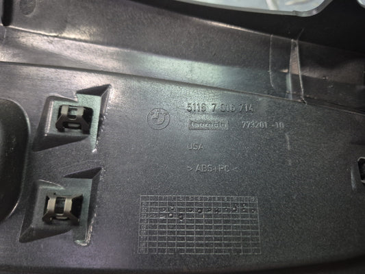 03-08 BMW E86 E85 Z4 Front Center Console Trim Cover Panel Black OEM