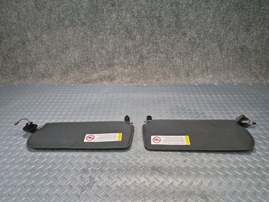 98-04 Chevrolet Corvette C5 Conv Set of 2 Front Left Right Sun Visor Black OEM