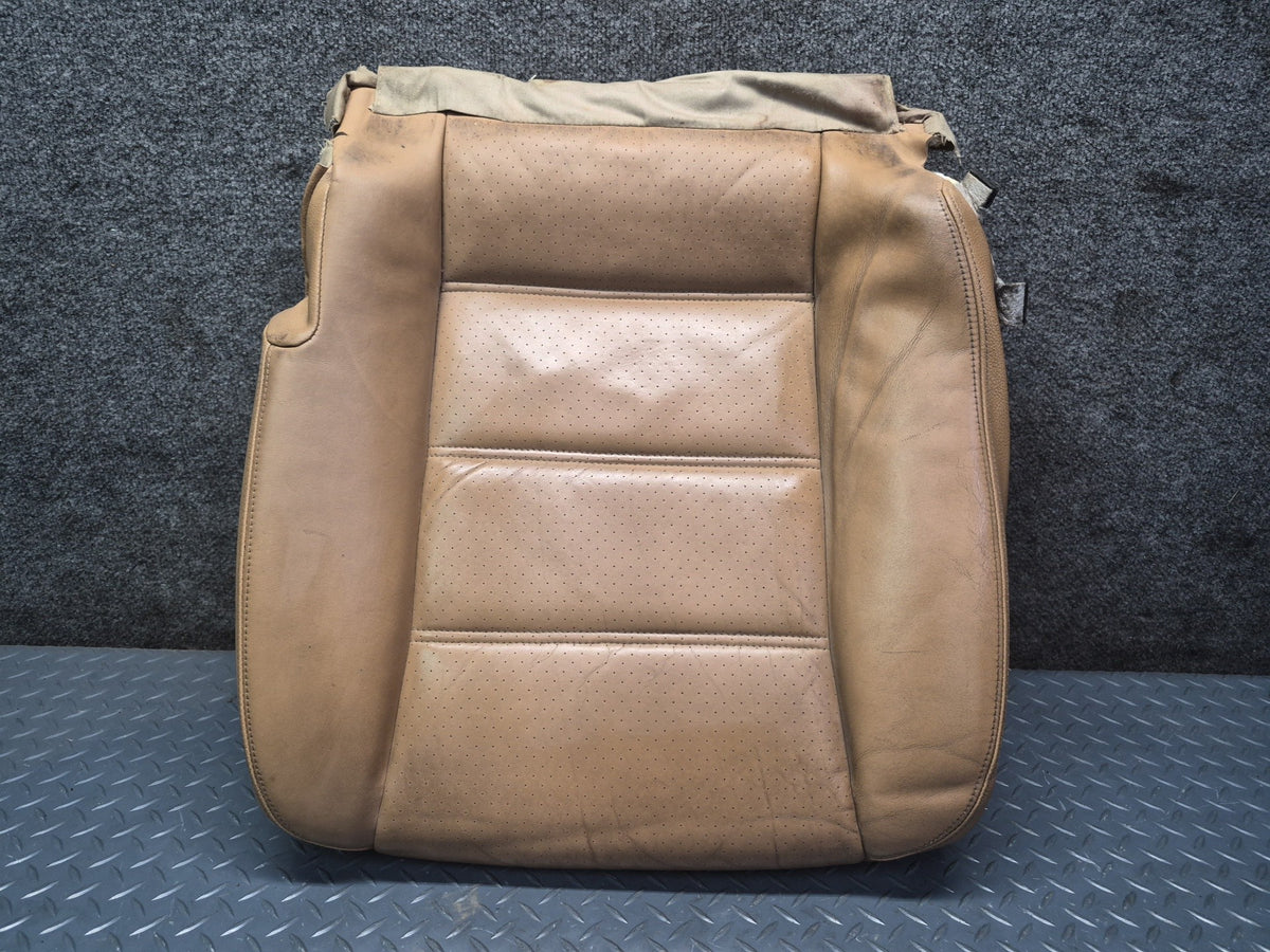 2008-2010 Porsche Cayenne 957 Front Left Seat Lower Leather Cushion Sand Beige