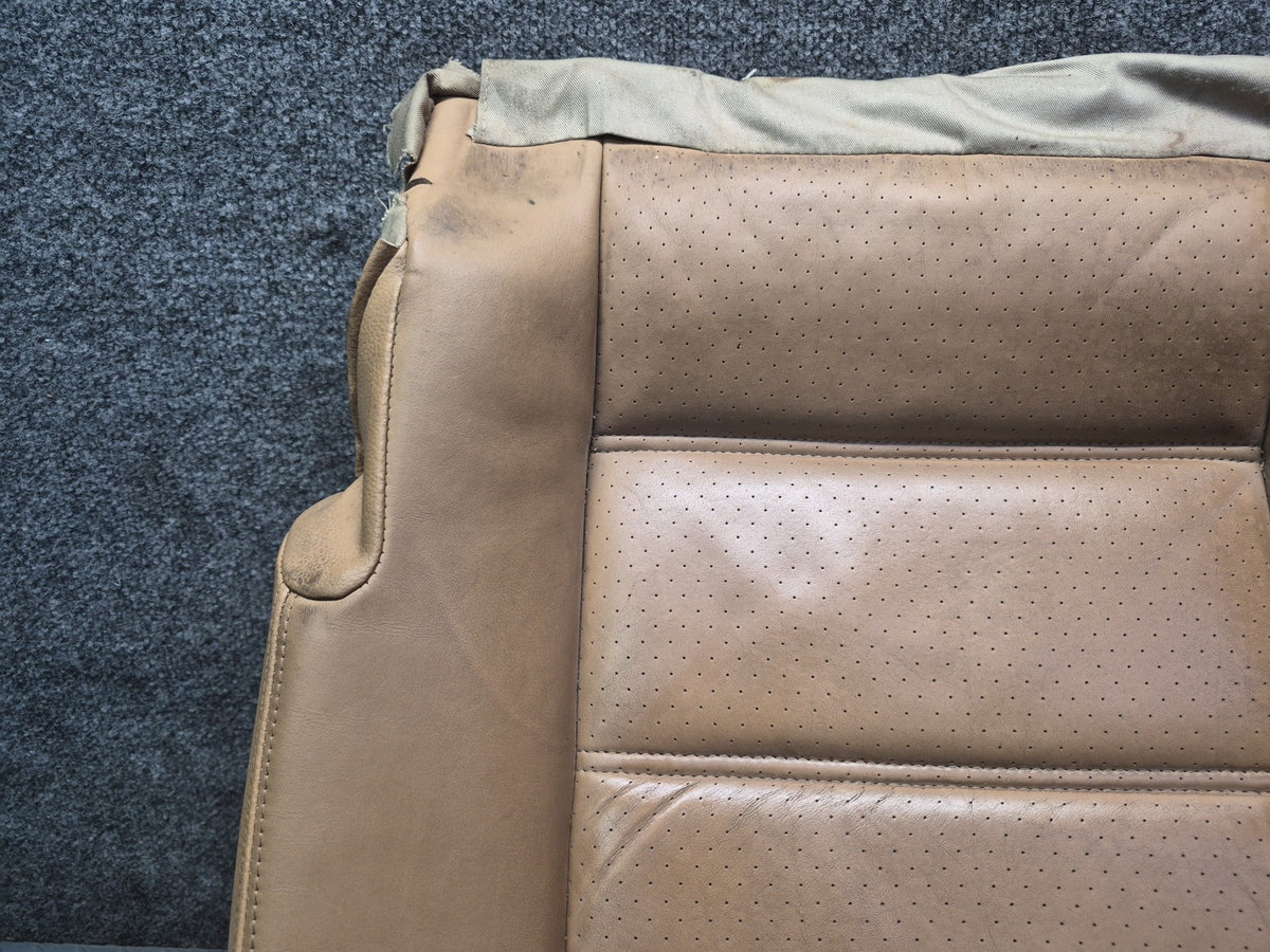 2008-2010 Porsche Cayenne 957 Front Left Seat Lower Leather Cushion Sand Beige