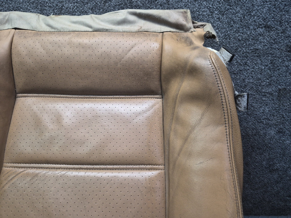 2008-2010 Porsche Cayenne 957 Front Left Seat Lower Leather Cushion Sand Beige