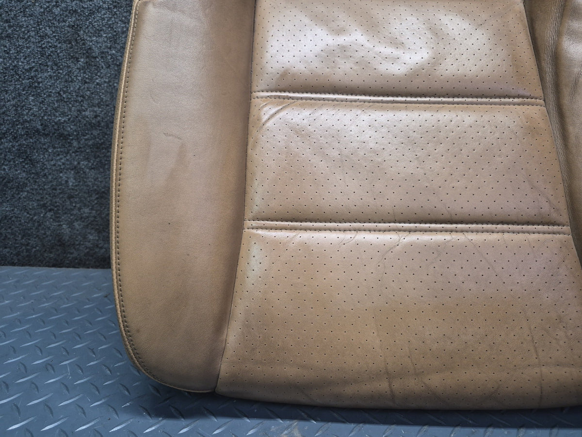 2008-2010 Porsche Cayenne 957 Front Left Seat Lower Leather Cushion Sand Beige