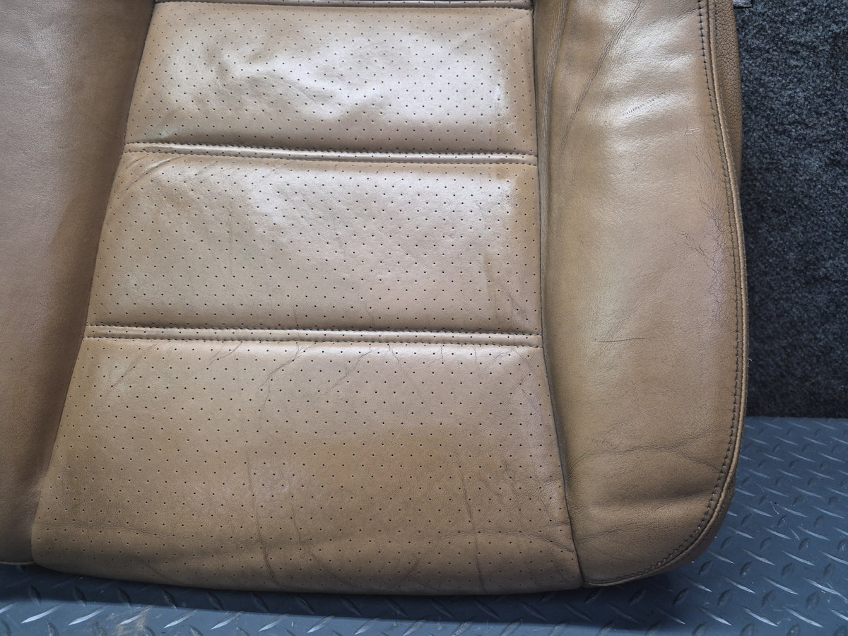 2008-2010 Porsche Cayenne 957 Front Left Seat Lower Leather Cushion Sand Beige