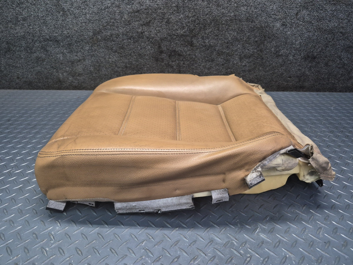 2008-2010 Porsche Cayenne 957 Front Left Seat Lower Leather Cushion Sand Beige