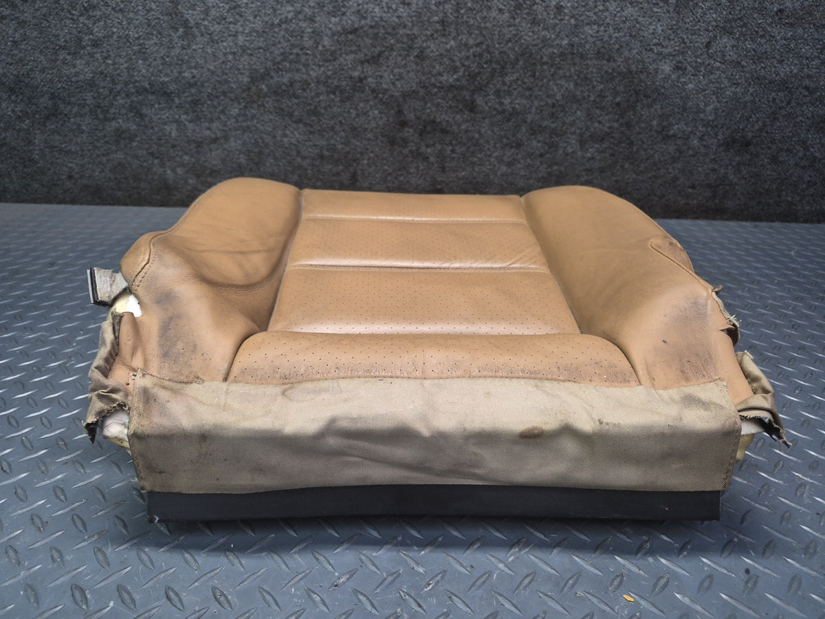 2008-2010 Porsche Cayenne 957 Front Left Seat Lower Leather Cushion Sand Beige
