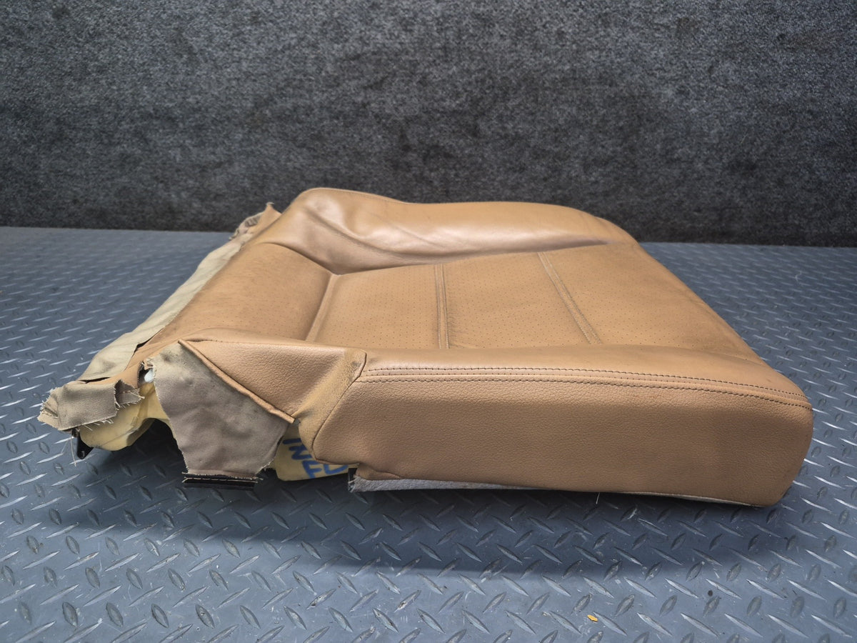 2008-2010 Porsche Cayenne 957 Front Left Seat Lower Leather Cushion Sand Beige